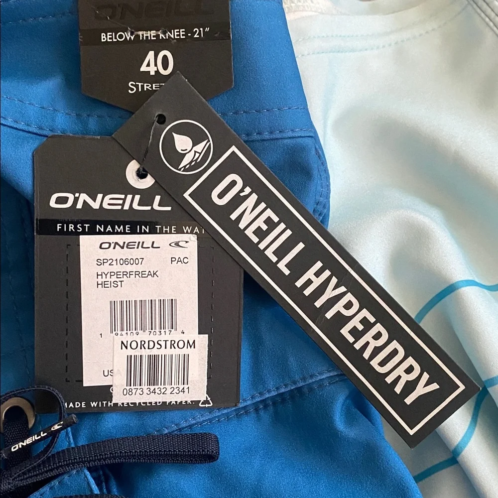 O'Neill Hyperfreak Men’s Gradient Stripe Board Shorts Size 40